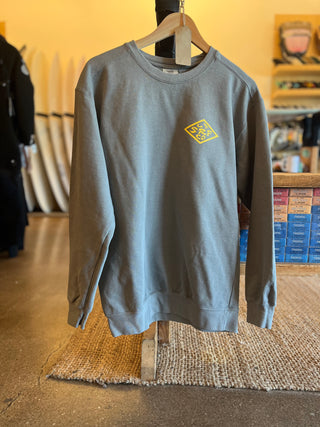 Crewneck Sweater- Grey with Diamond Logo