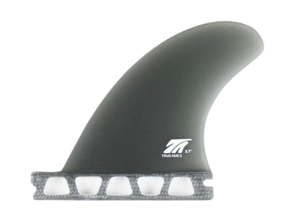 True Ames- Side Bites 3.7- Single Tab Fin Box (Solid Fibreglass)