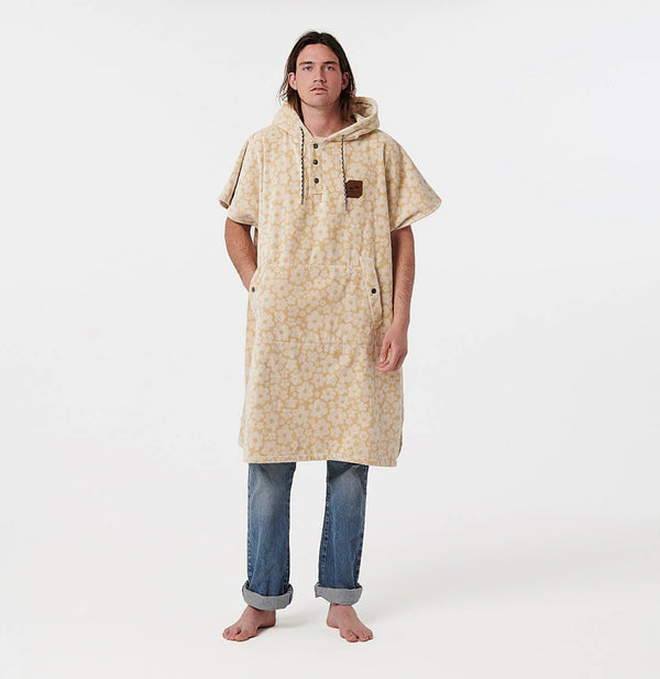 Ginny Extra Warm Poncho-Sandstone