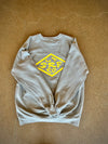 Crewneck Sweater- Grey with Diamond Logo
