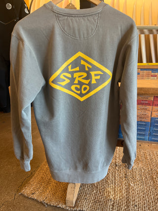 Crewneck Sweater- Grey with Diamond Logo