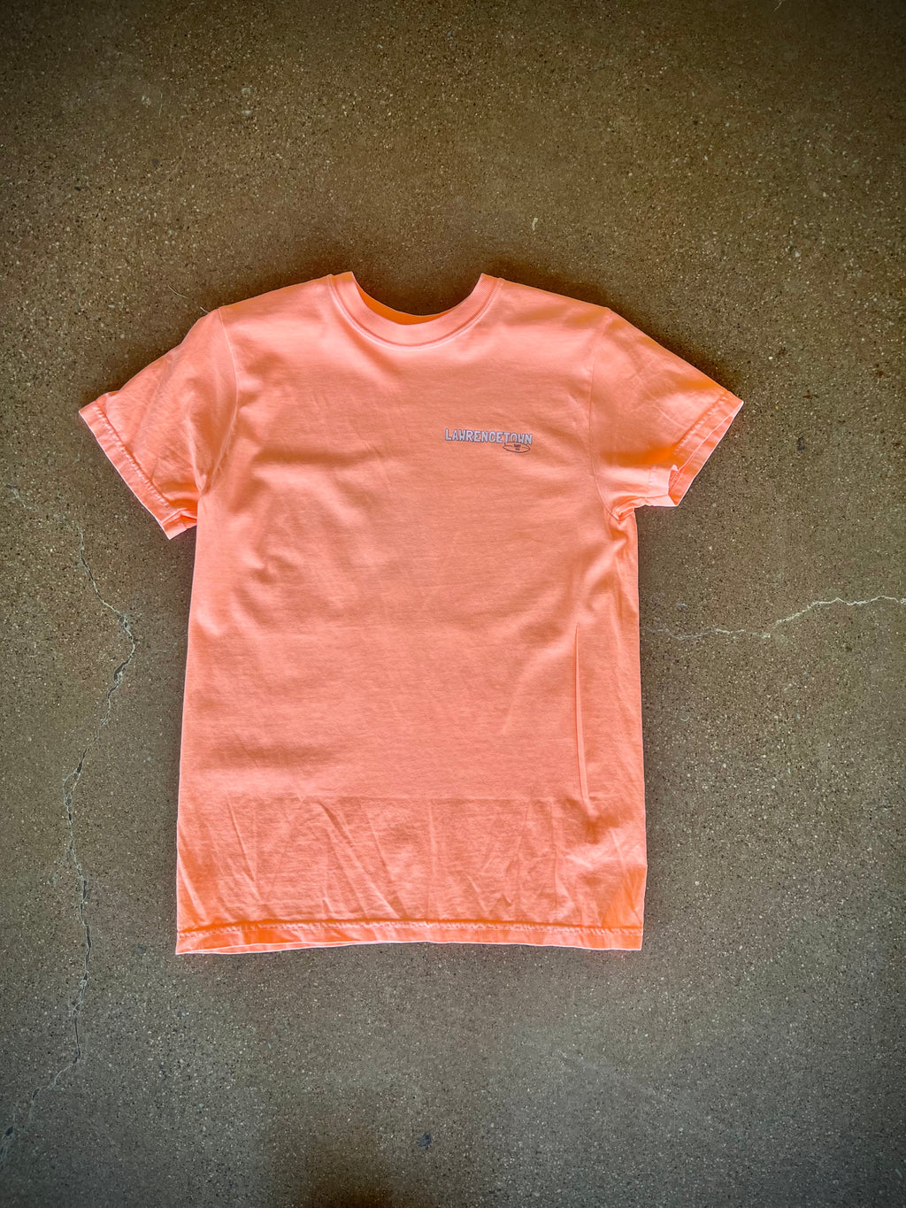 Sisc Daily Beach Scene T-Shirt Neon Cantaloupe