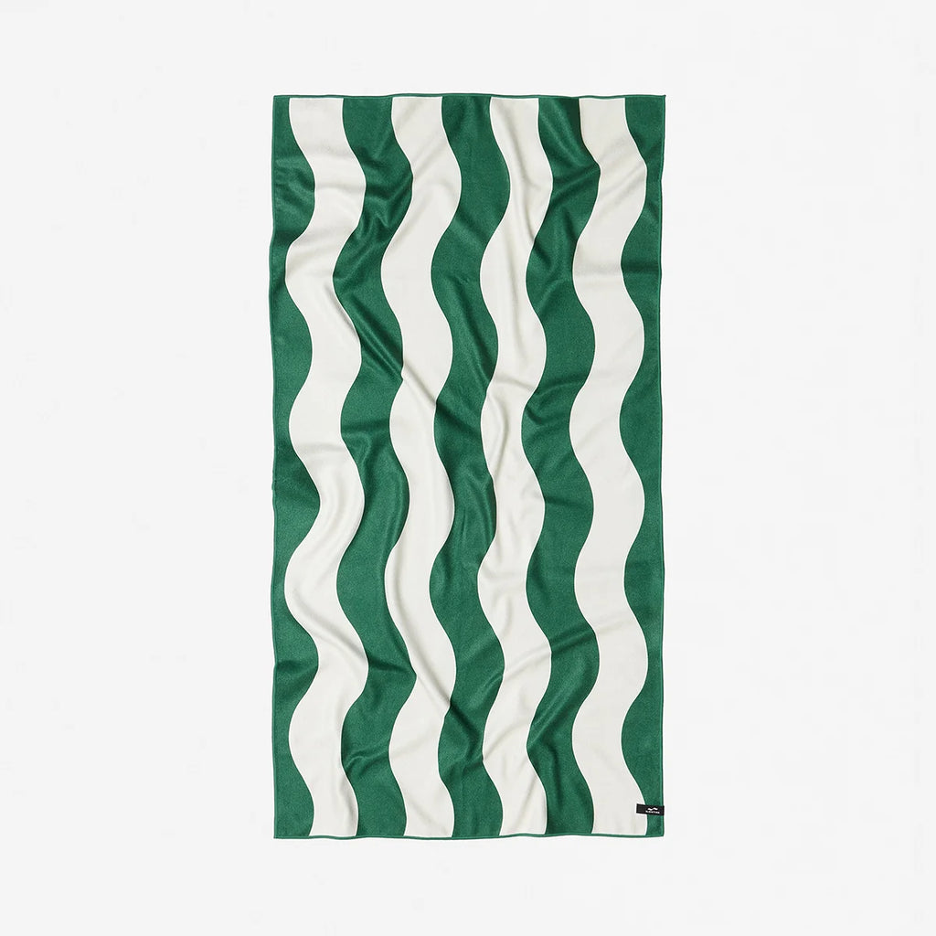Slowtide Stripe Quick Dry Towel - kale