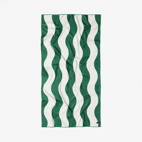 Slowtide Stripe Quick Dry Towel - kale