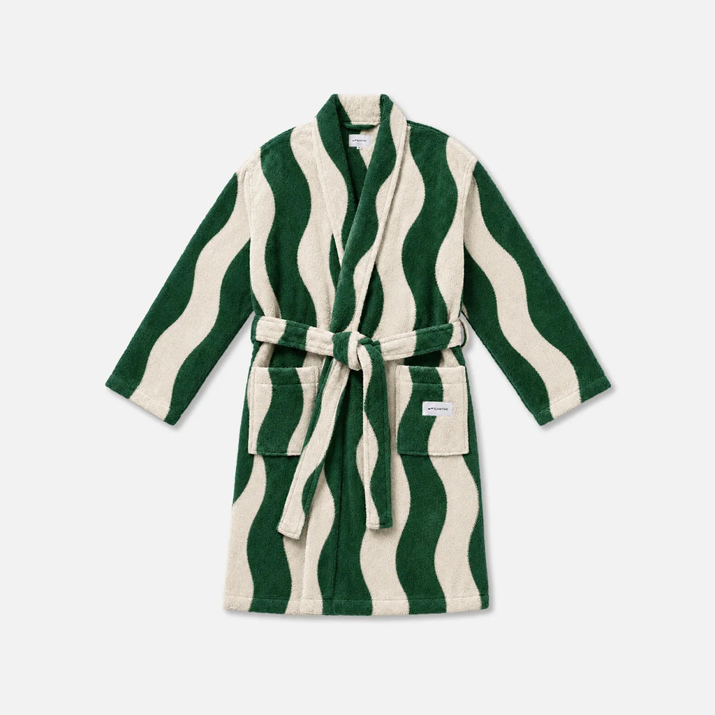 Slowtide- Stripe Robe Sequoia
