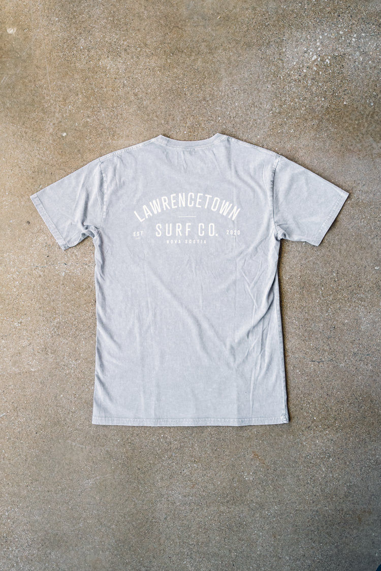 Premium Tee - Ash Stone / White