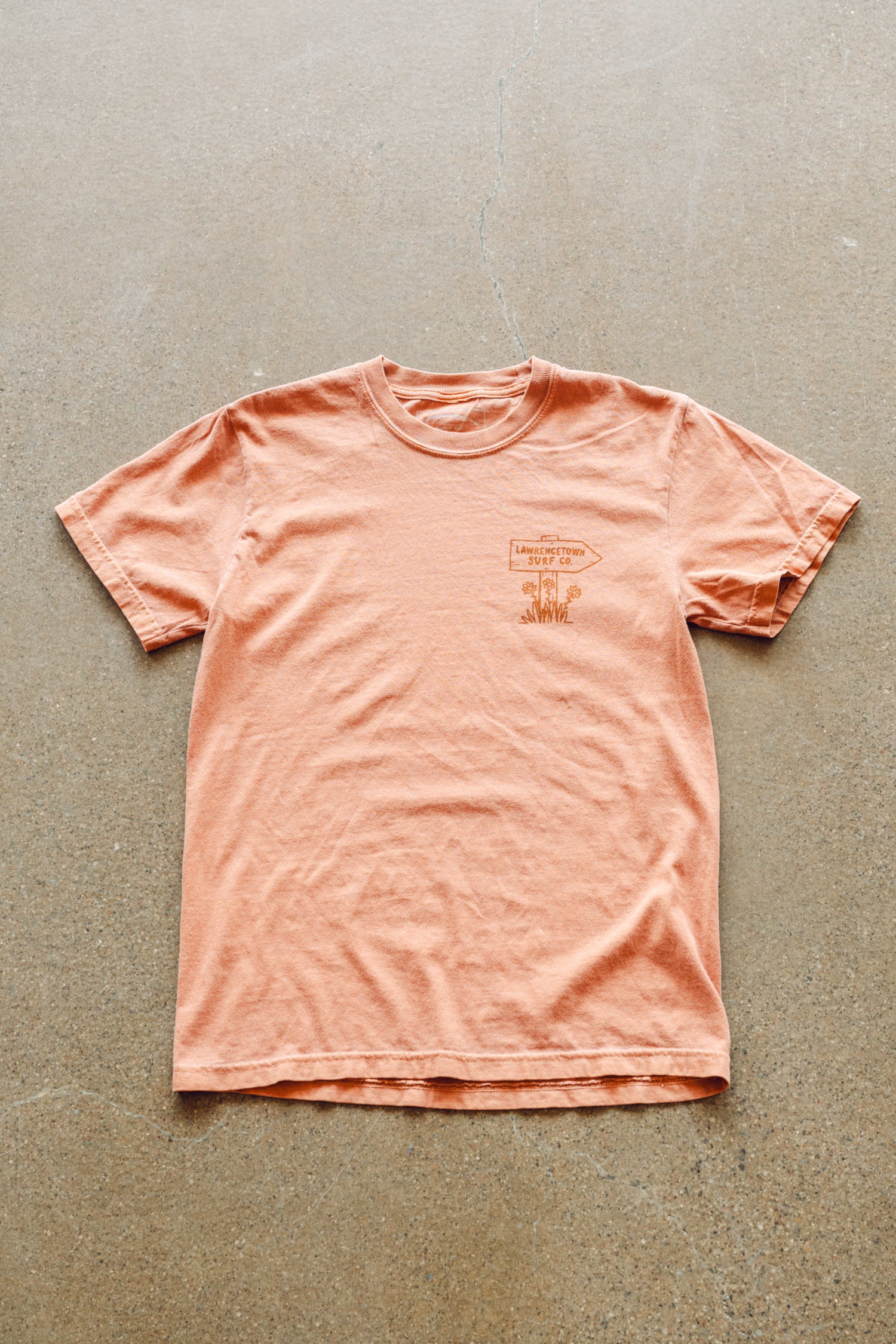 Wax Run Premium Tee - Yam / Dark Orange | Lawrencetown Surf Company
