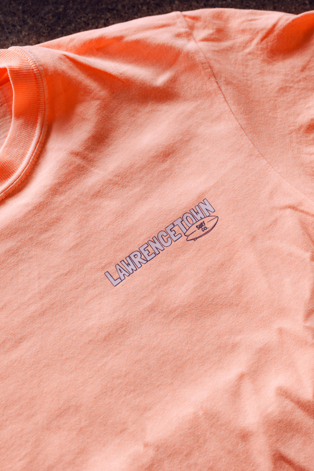 Sisc Daily Beach Scene T-Shirt Neon Cantaloupe