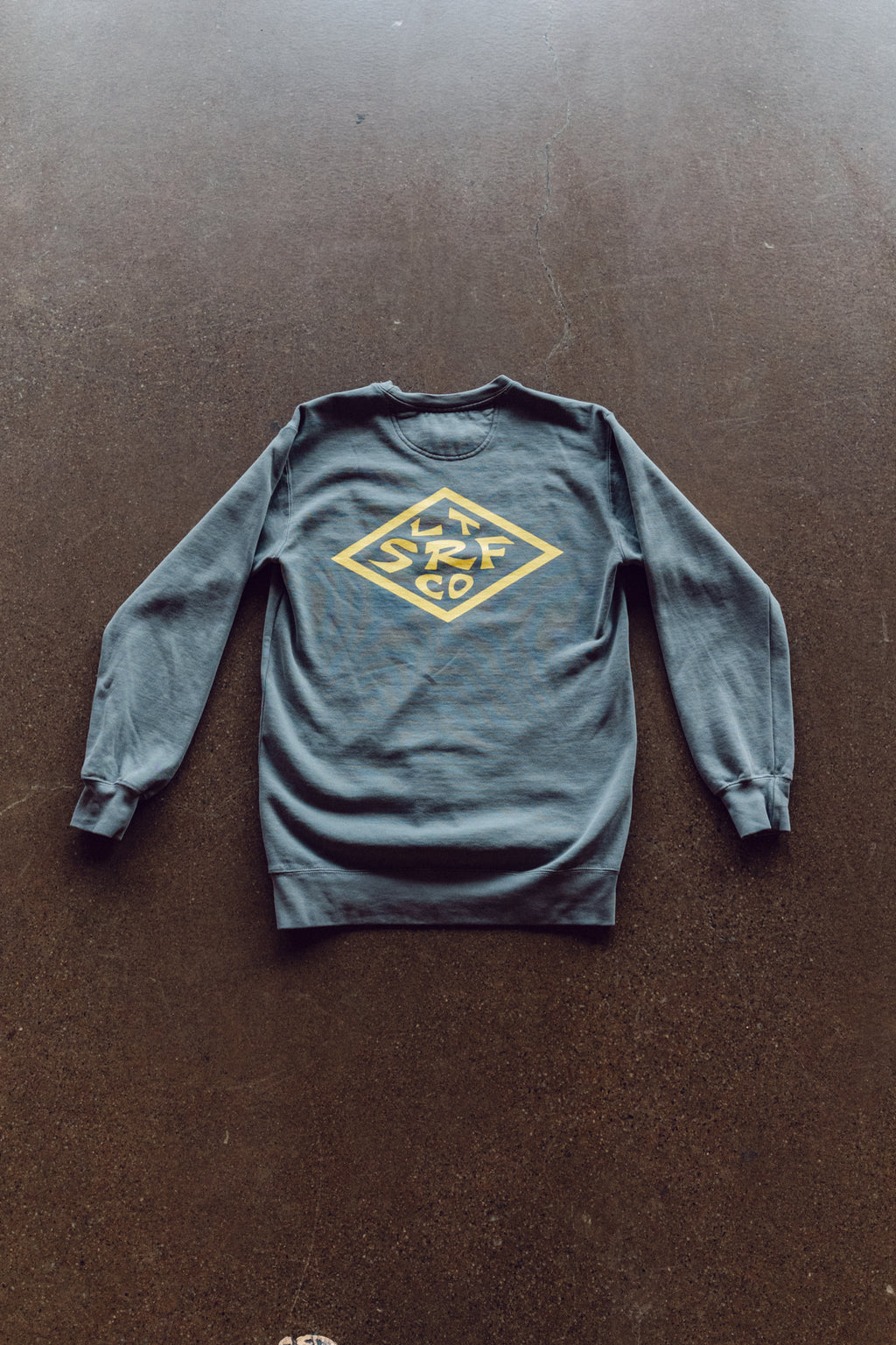 Crewneck Sweater- Grey with Diamond Logo