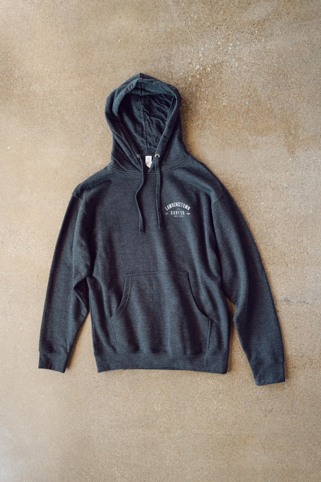 Midweight Hoodie - Charcoal Grey / White