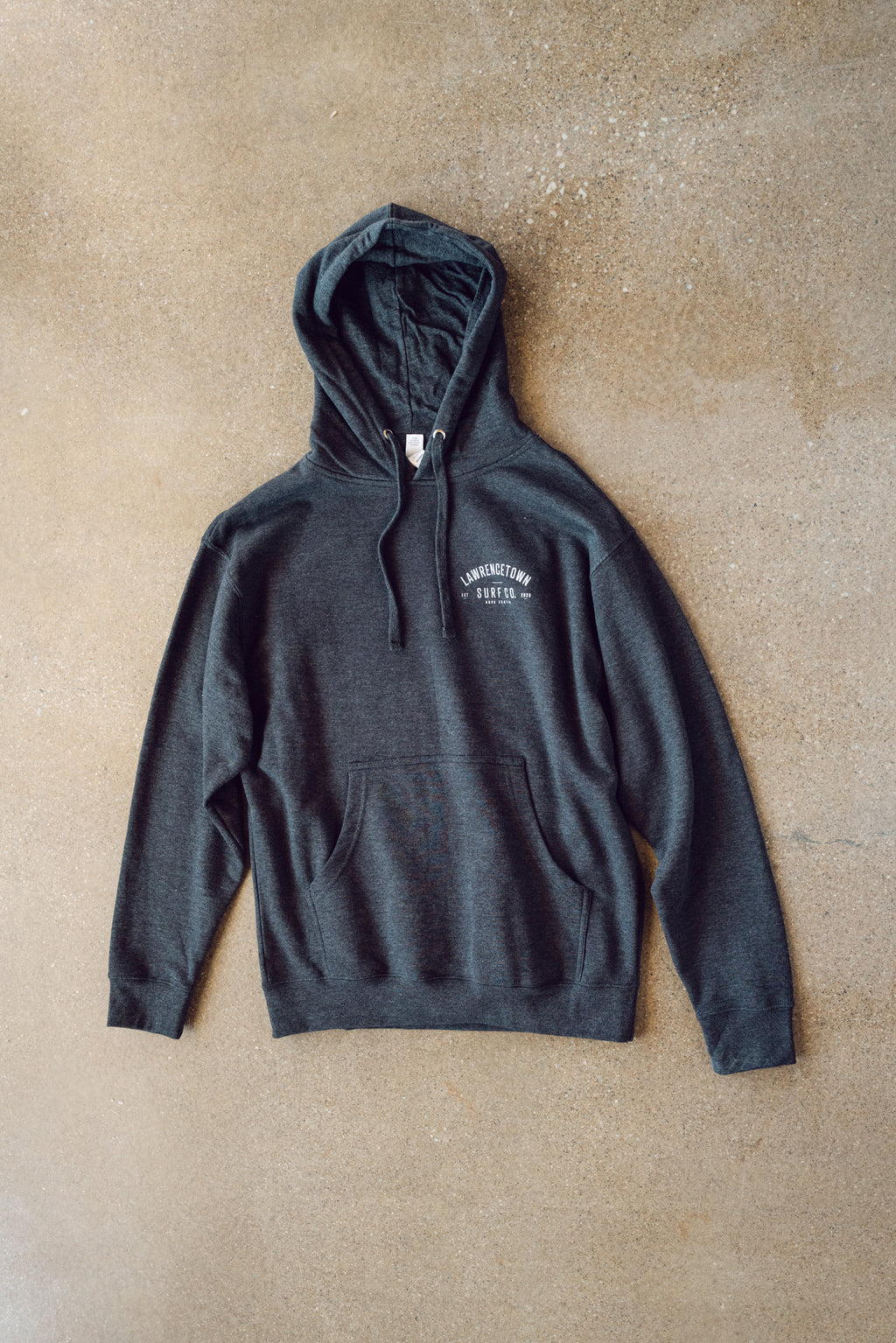 Midweight Hoodie - Charcoal Grey / White