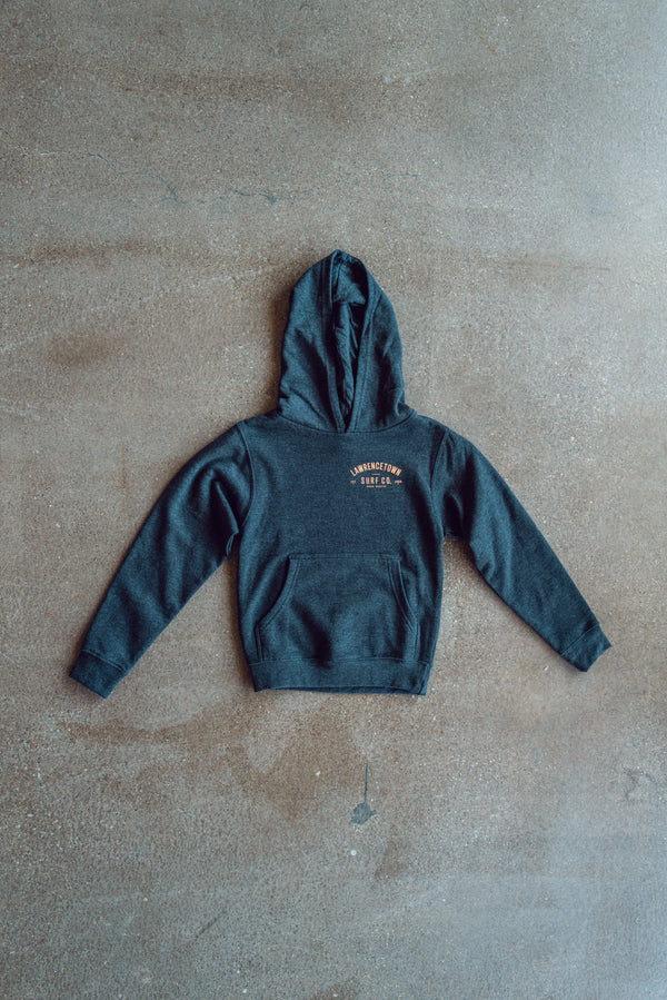 Youth Hoodie - Slate Grey / Peach