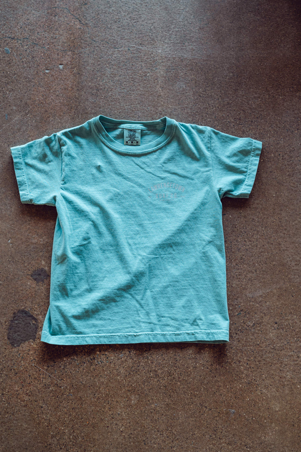 Youth Tee - Seafoam / White
