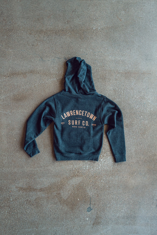 Youth Heavy Blend Hoodie - Charcoal Grey / Peach