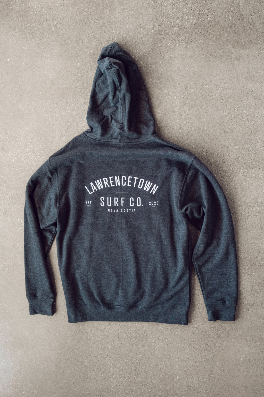 Midweight Hoodie - Charcoal Grey / White