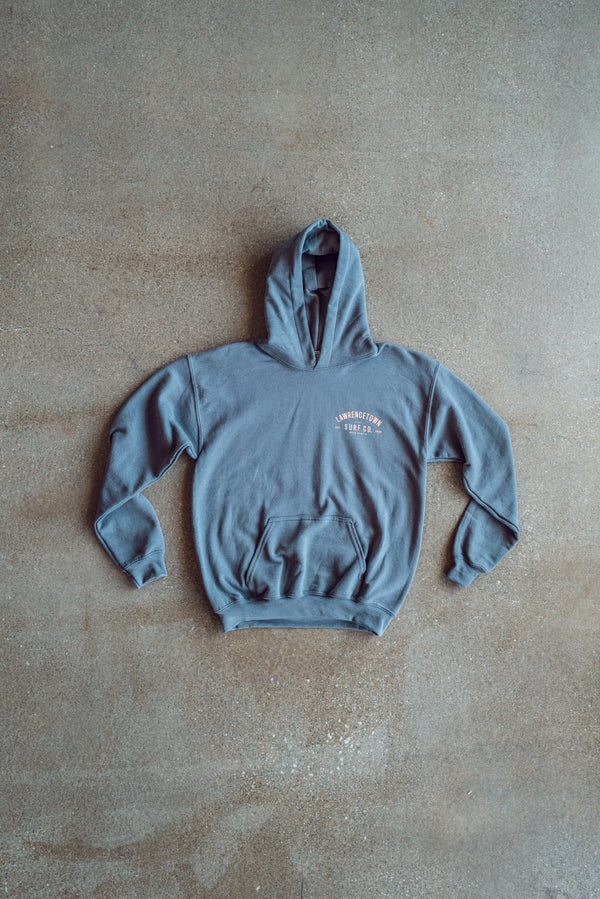 Youth Heavy Blend Hoodie - Grey Heather / Peach