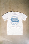 “Handcrafted” Tee - Natural / Blue