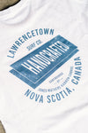 “Handcrafted” Tee - Natural / Blue