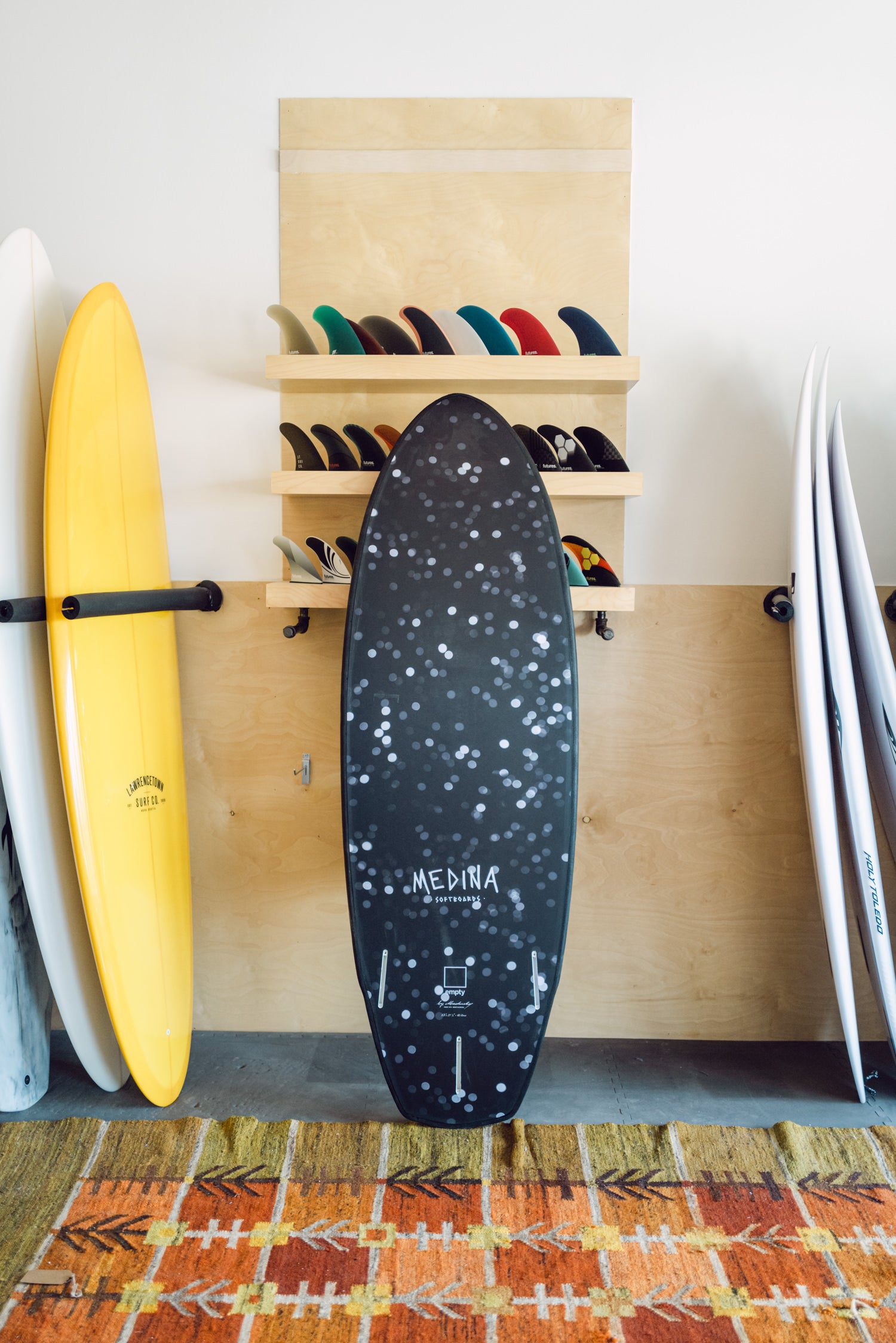 Medina Softboards - 5'8 Spot (futures fins) | Lawrencetown Surf
