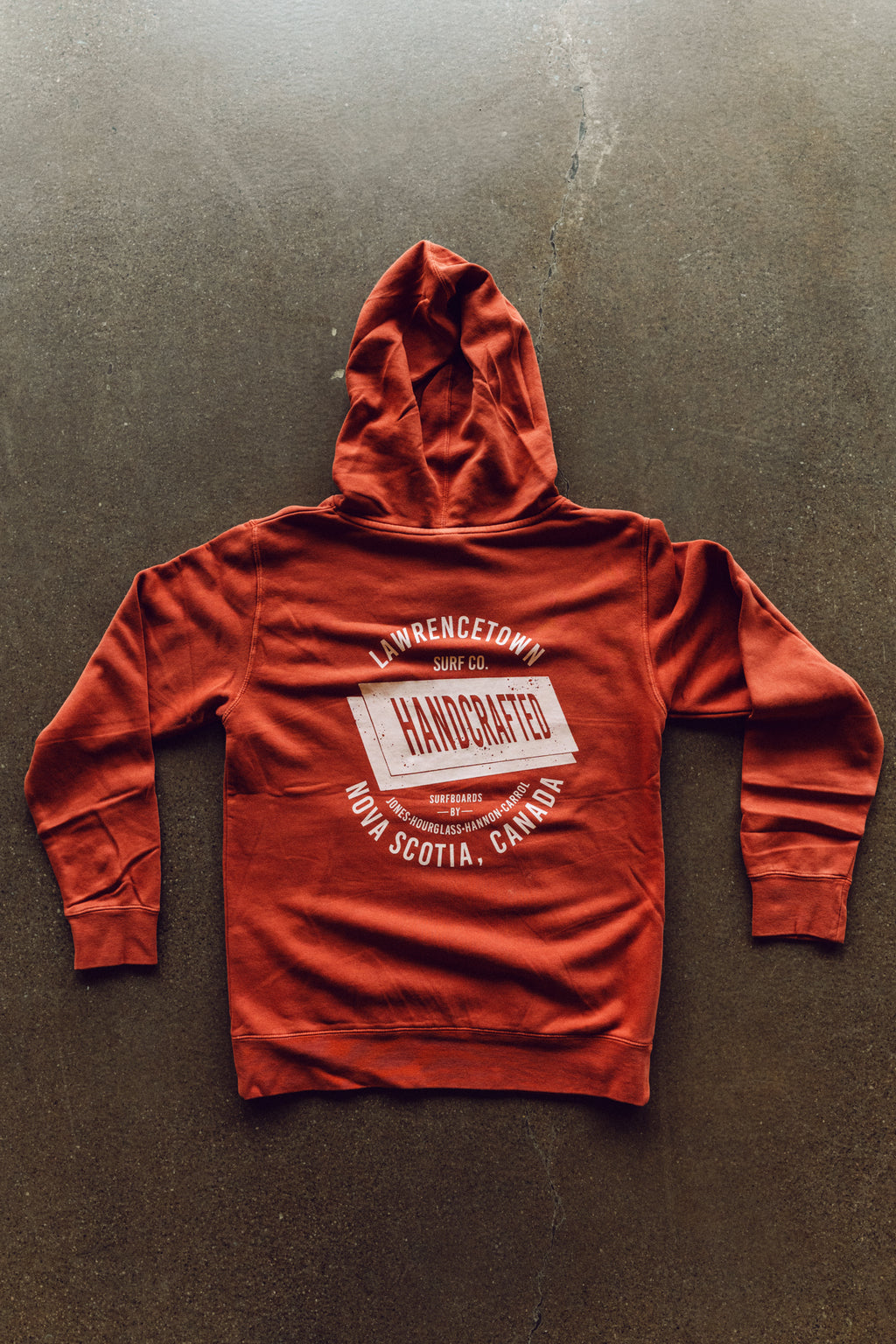 Midweight  Hoodie - Handcrafted Rust