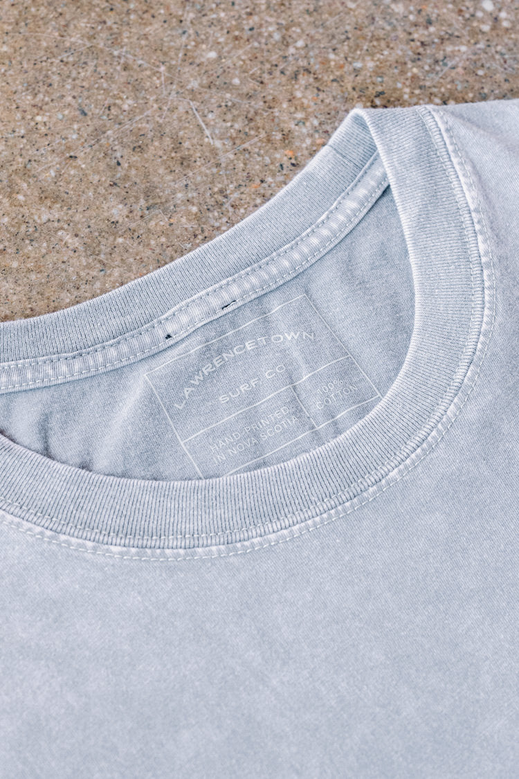 Premium Tee - Ash Stone / White