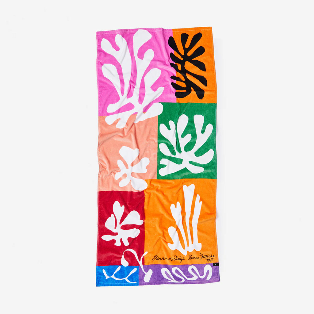 Slowtide Snow Flowers Towel x Henri Matisse