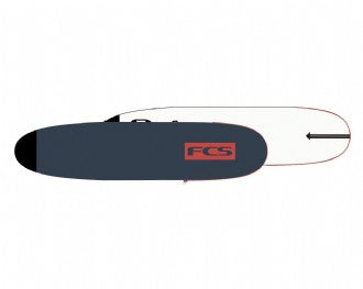 FCS Classic Longboard Bag 9&#39;6 - Steel Blue / White