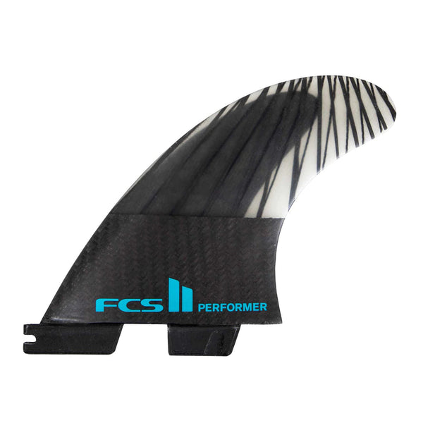 FCSII Performer PC Carbon Black/Teal Large Thruster