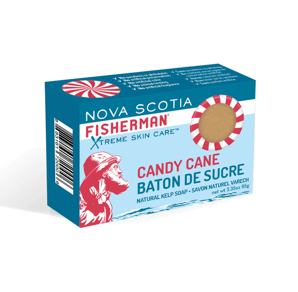 Nova Scotia Fisherman - Candy Cane Soap Bar