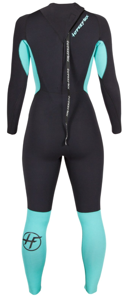 Hyperflex Women's VYRL 4/3 Back Zip Wetsuit - Black / Teal