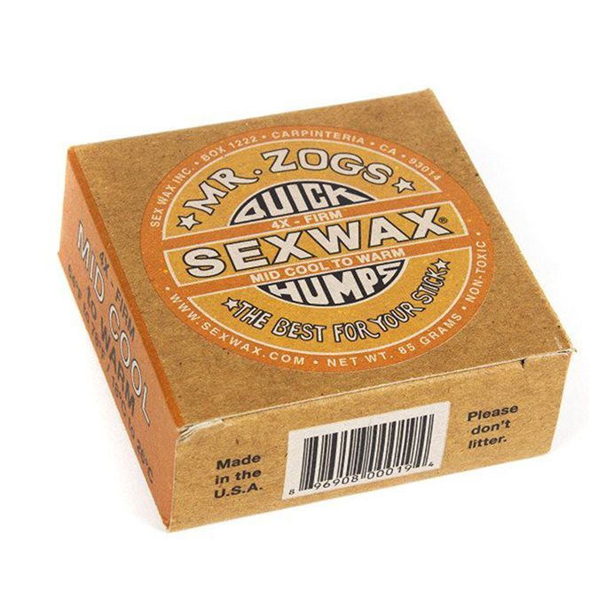 Sexwax 4x Orange Label Surf Wax Mid Cool to Warm (18 to 26 deg)