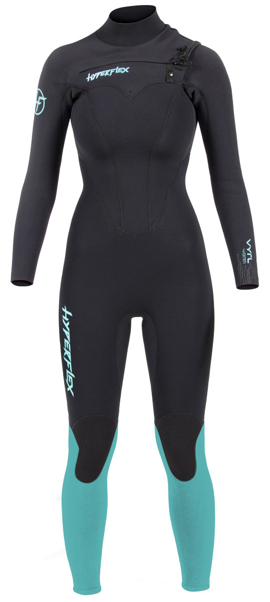 Hyperflex Women&#39;s VYRL 4/3 Chest Zip Wetsuit - Black