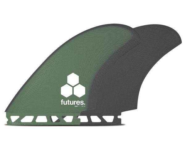 Futures BMT Twin Fin - Green / Grey
