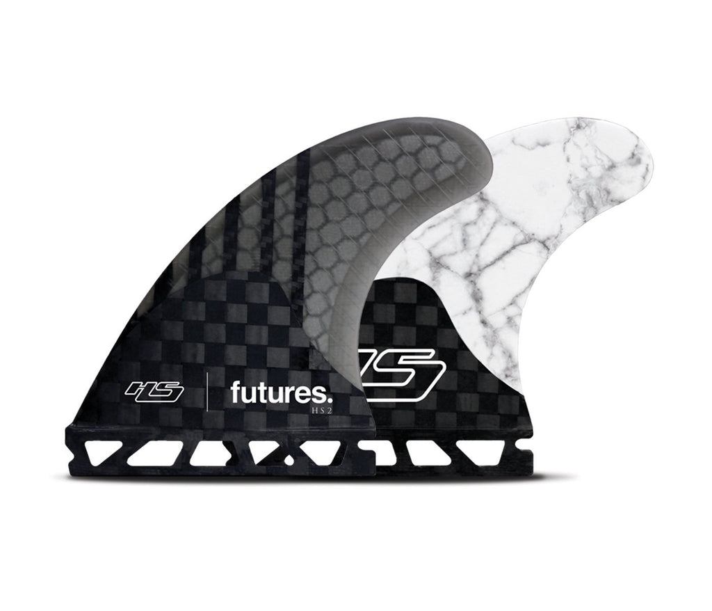 Futures HS2 V2 Generation Thruster Fins - white/marble