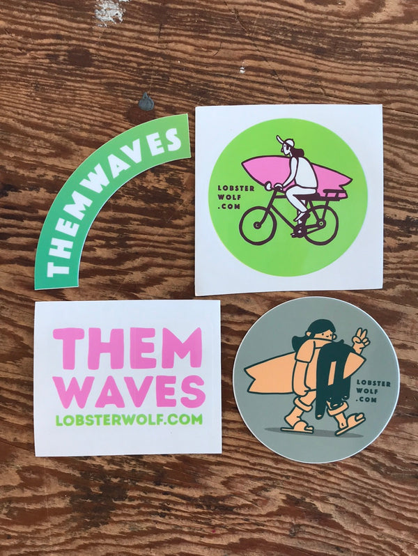 Lobster Wolf Stickers