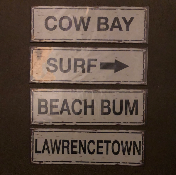 Sand&amp;Surf Metal Beach Sign