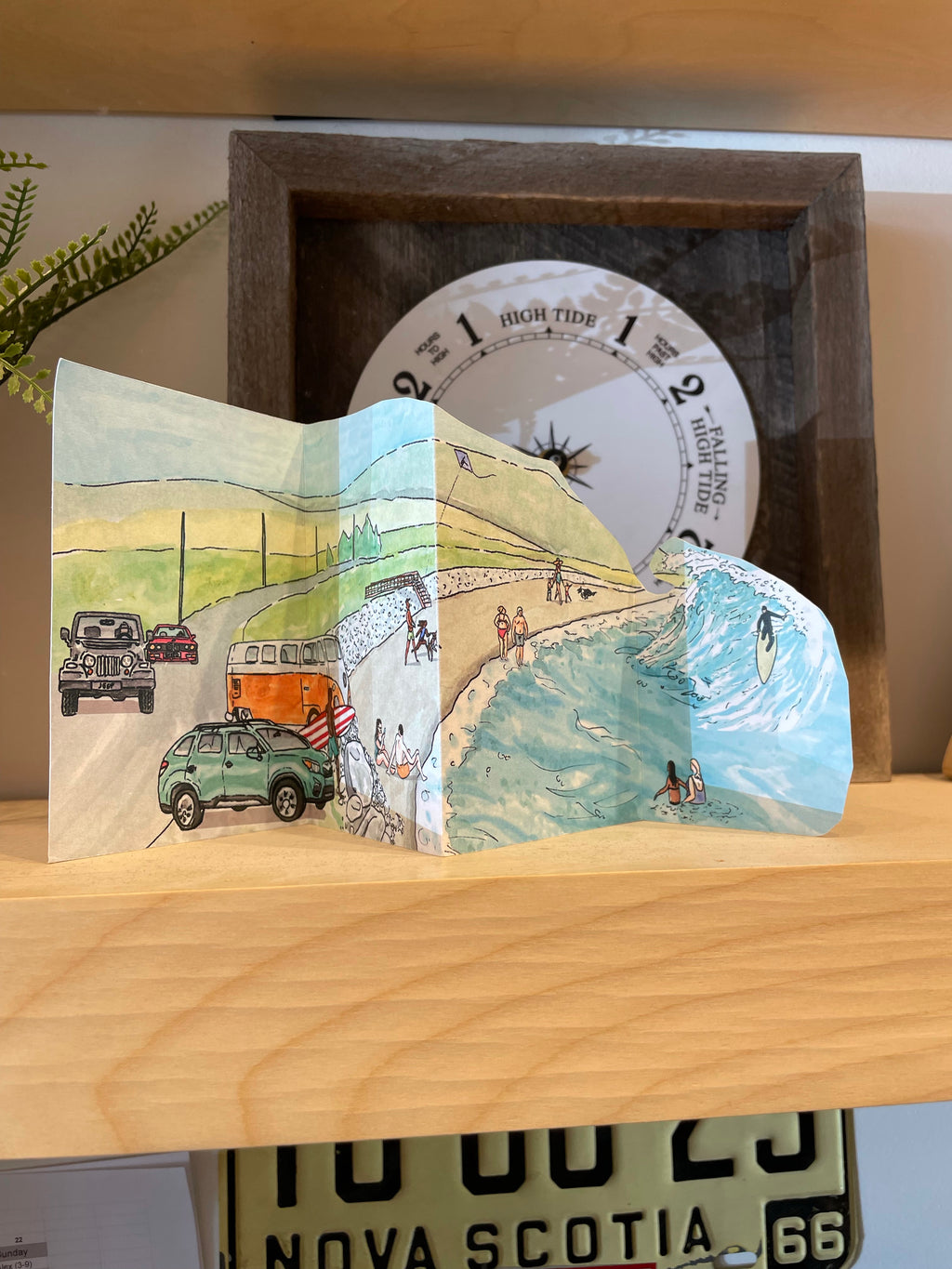 Lawrencetown Beach Tri-fold card