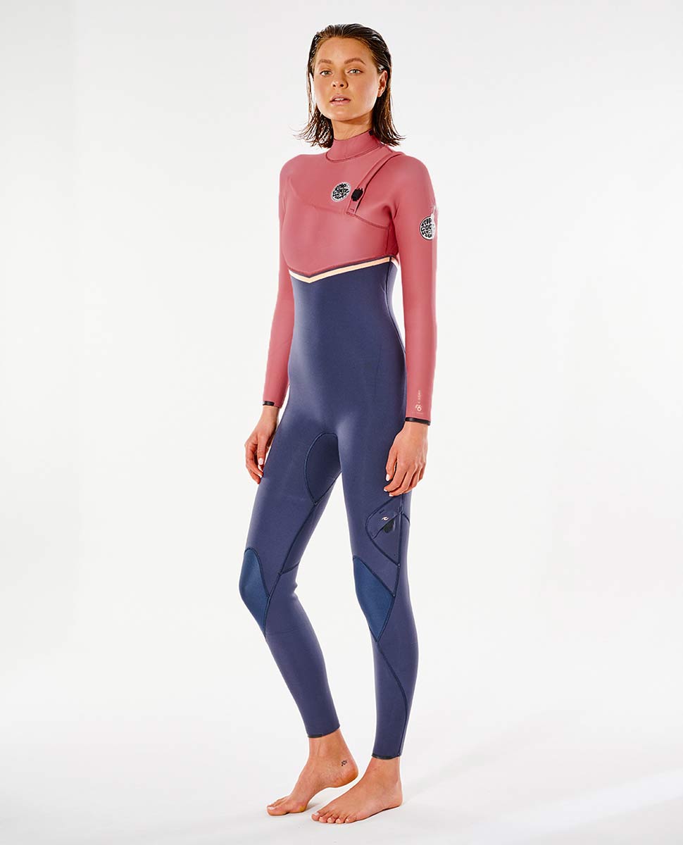 Rip Curl Women's E Bomb 4/3 Zip Free E6 Wetsuit