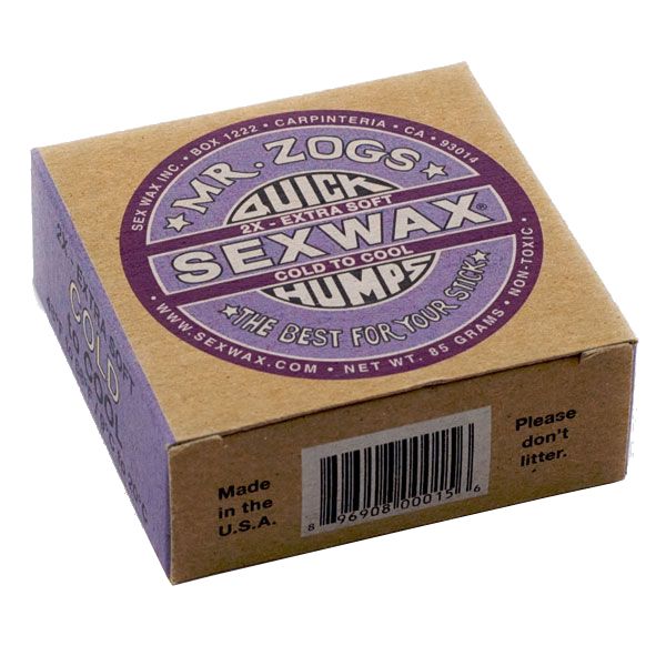 Sexwax 2x Purple Label Surf Wax Cold to Cool (9 to 20 deg)
