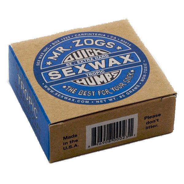 Sexwax 6x Blue Label Surf Wax Tropic (26 deg and above)
