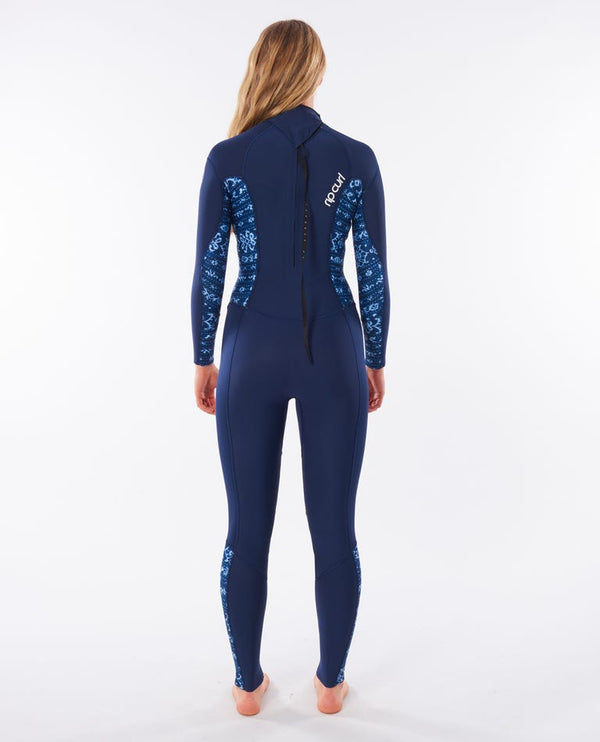 Rip Curl Women&#39;s Dawn Patrol 3/2 Backzip Wetsuit - Midnight Blue