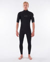 Rip Curl Dawn Patrol 2/2 S/S Chest Zip Sprint Suit - Black